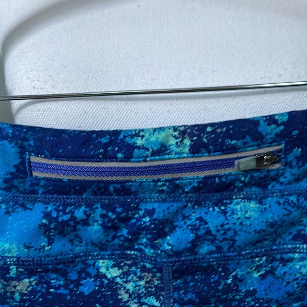 ATHLETA SPLATTER BE FREE KNICKER YOGA PANTS WITH POCKETS - Picture 5 of 13